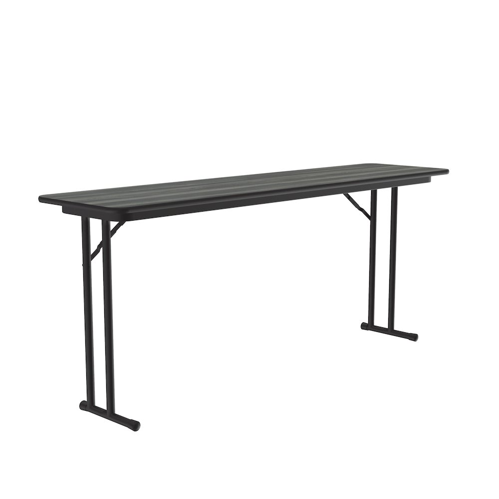Deluxe High-Pressure Folding Seminar Table with Off-Set Leg 18x96". Picture 8