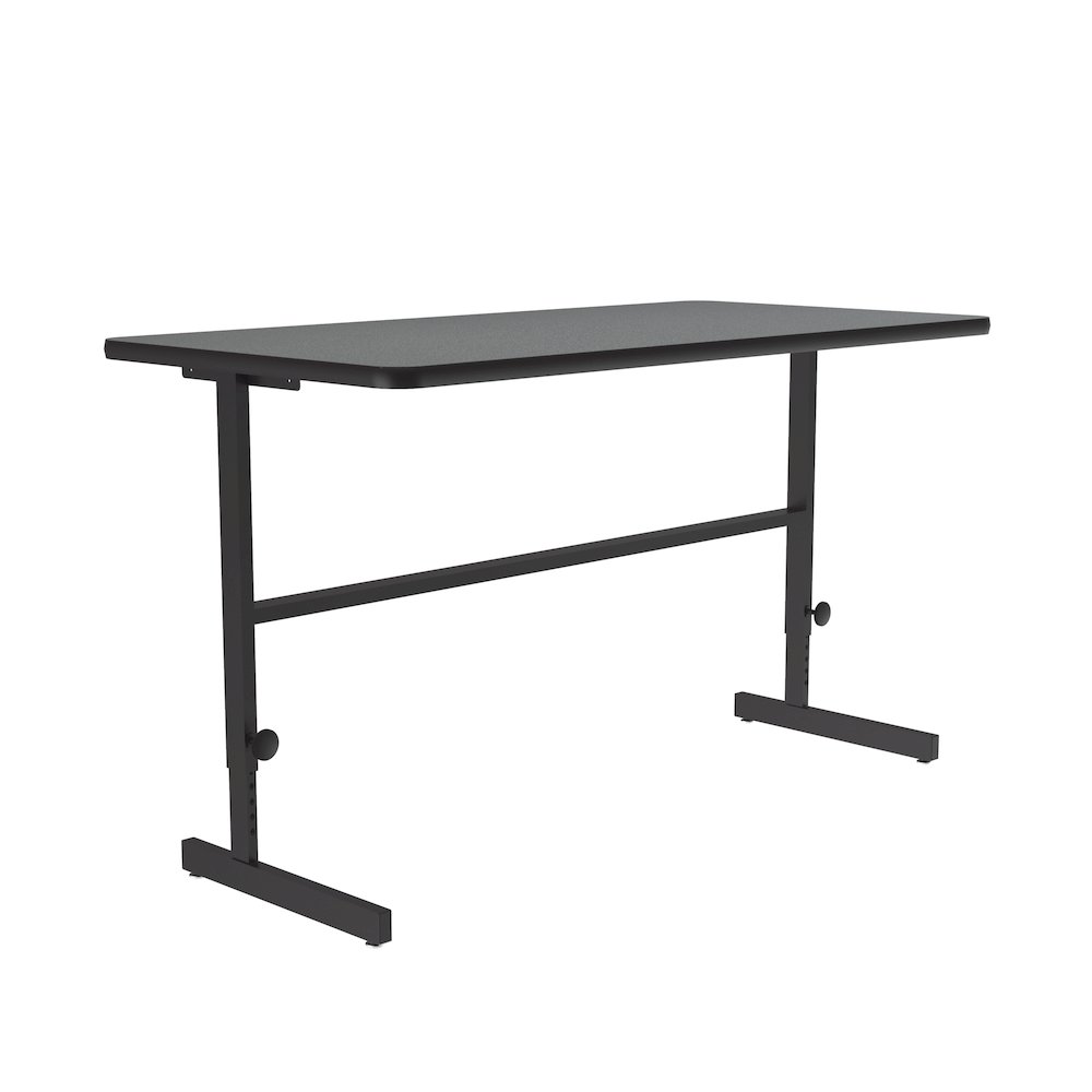 High-Pressure Laminate Top Adjustable Standing  Height Work Station 30x60. Picture 1