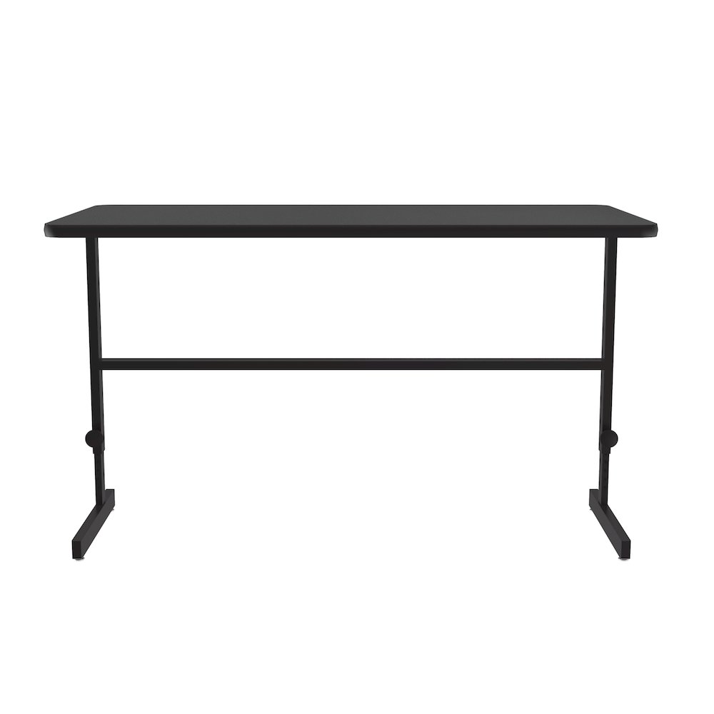 High-Pressure Laminate Top Adjustable Standing  Height Work Station 30x60. Picture 9