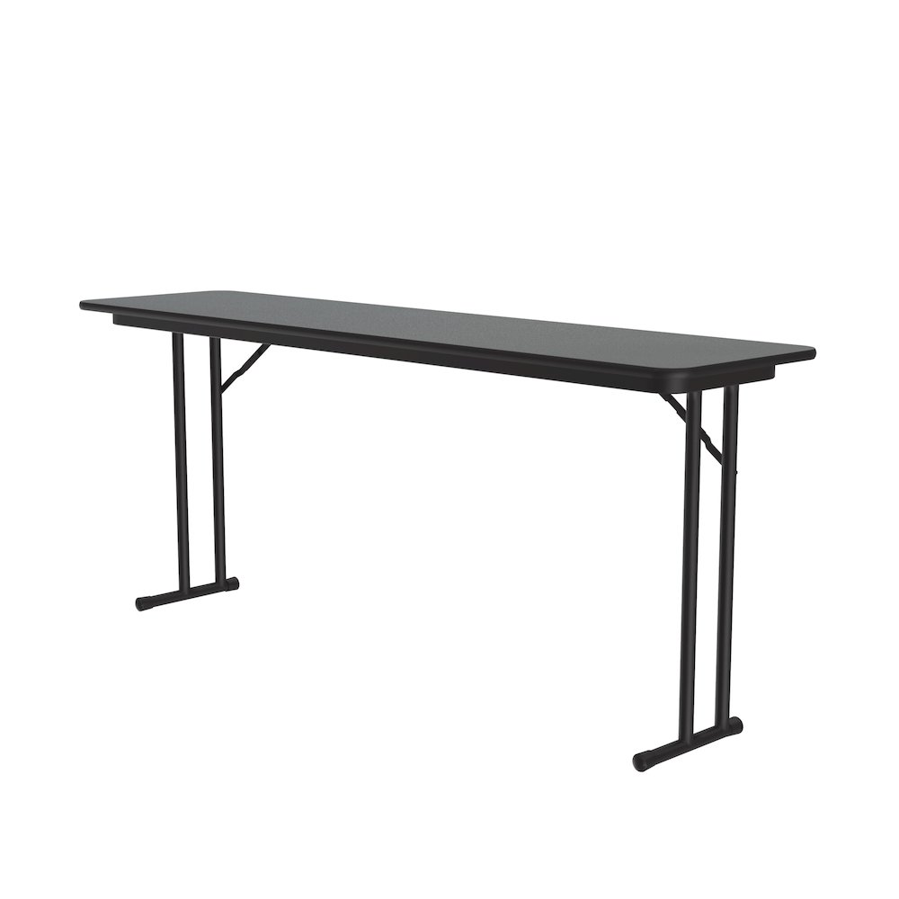 Deluxe High-Pressure Folding Seminar Table with Off-Set Leg 18x96". Picture 1