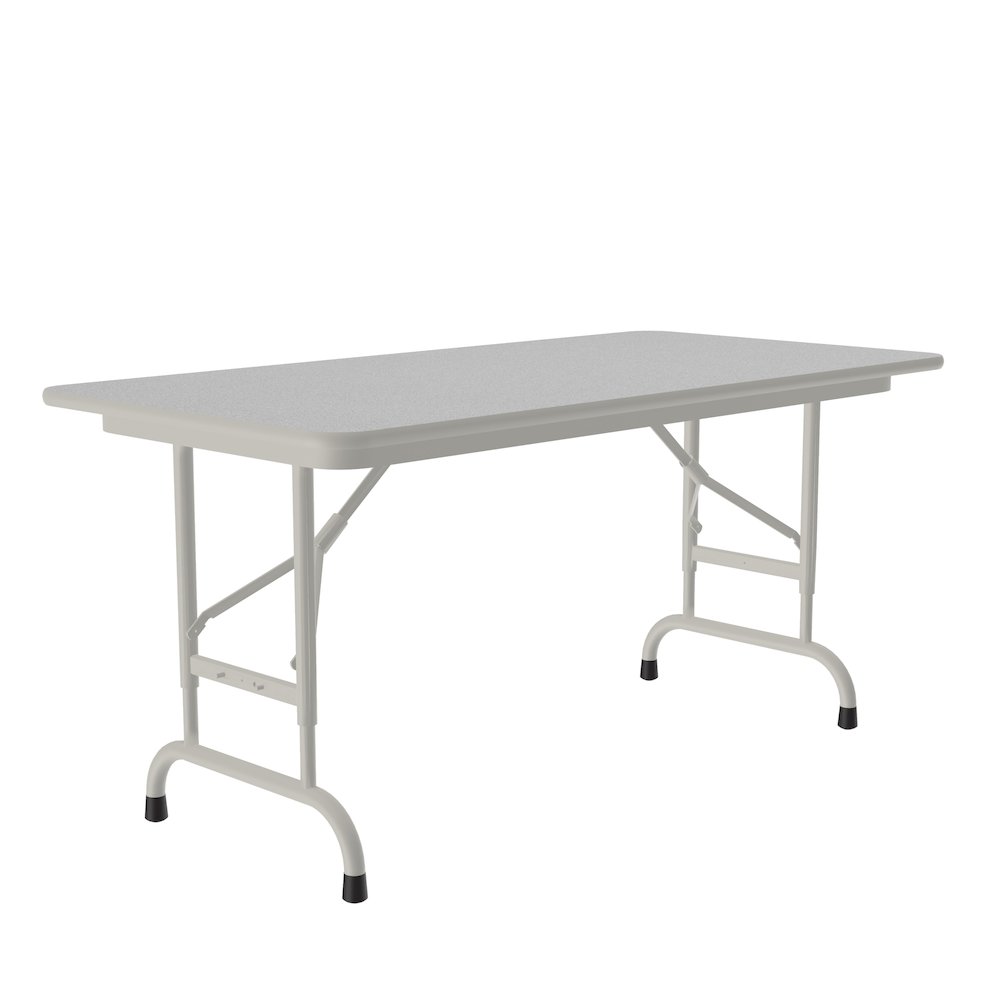 Adjustable Height Econoline Melamine Top Folding Table 24x48". Picture 5