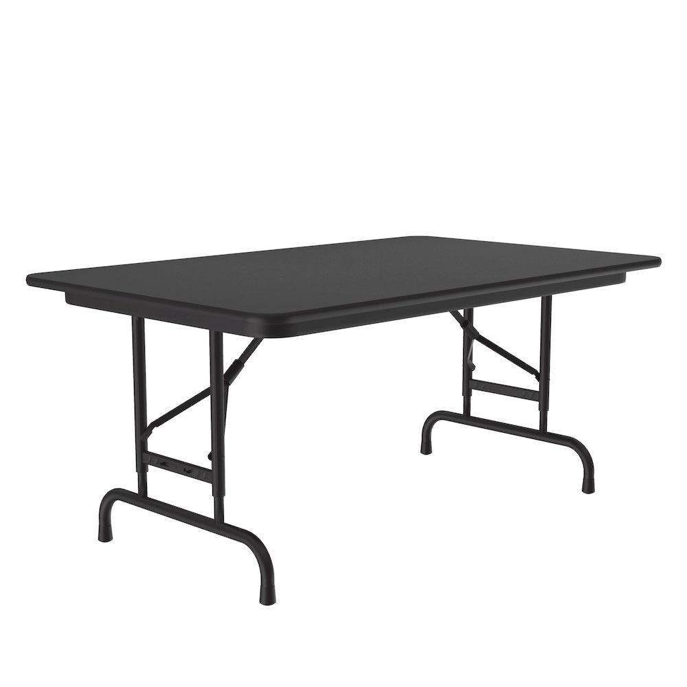 Adjustable Height Thermal Fused Laminate Top Folding Table 30x48". Picture 6