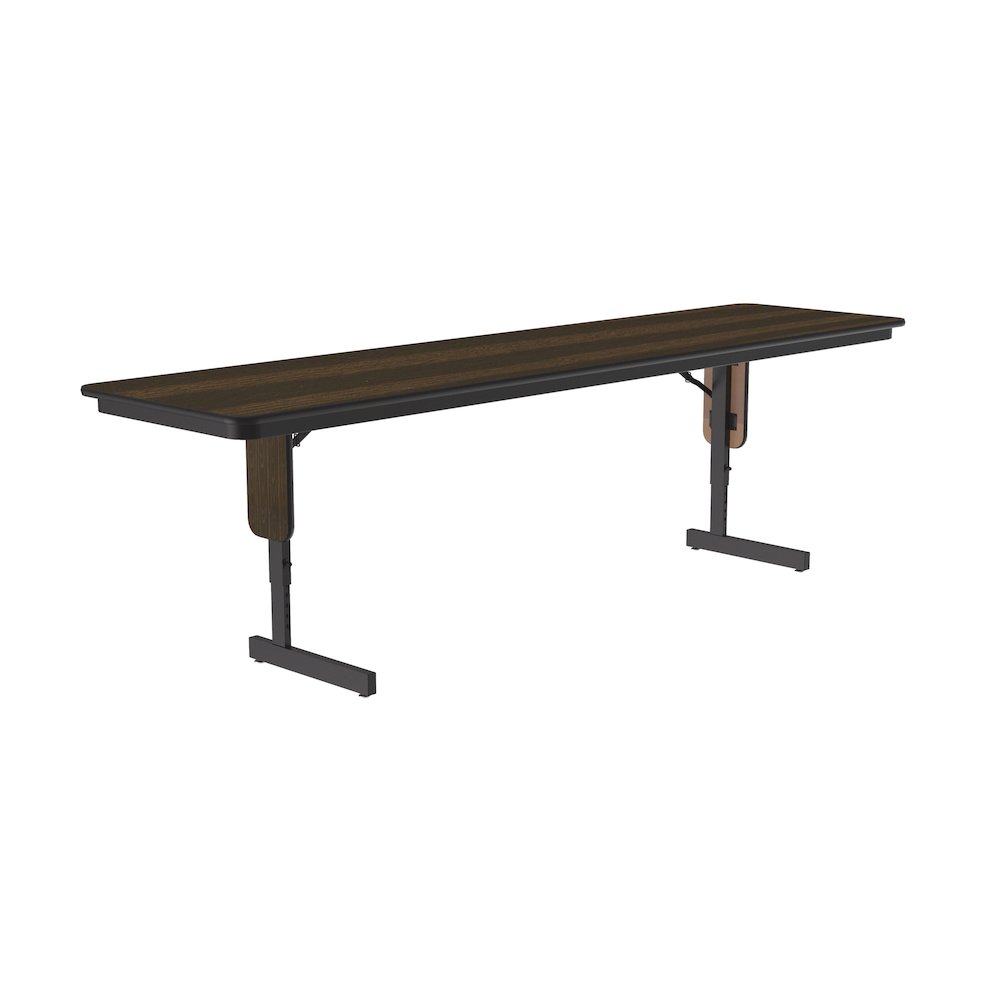 Adjustable Height Laminate Folding Seminar Table with Panel Leg 24x60". Picture 1