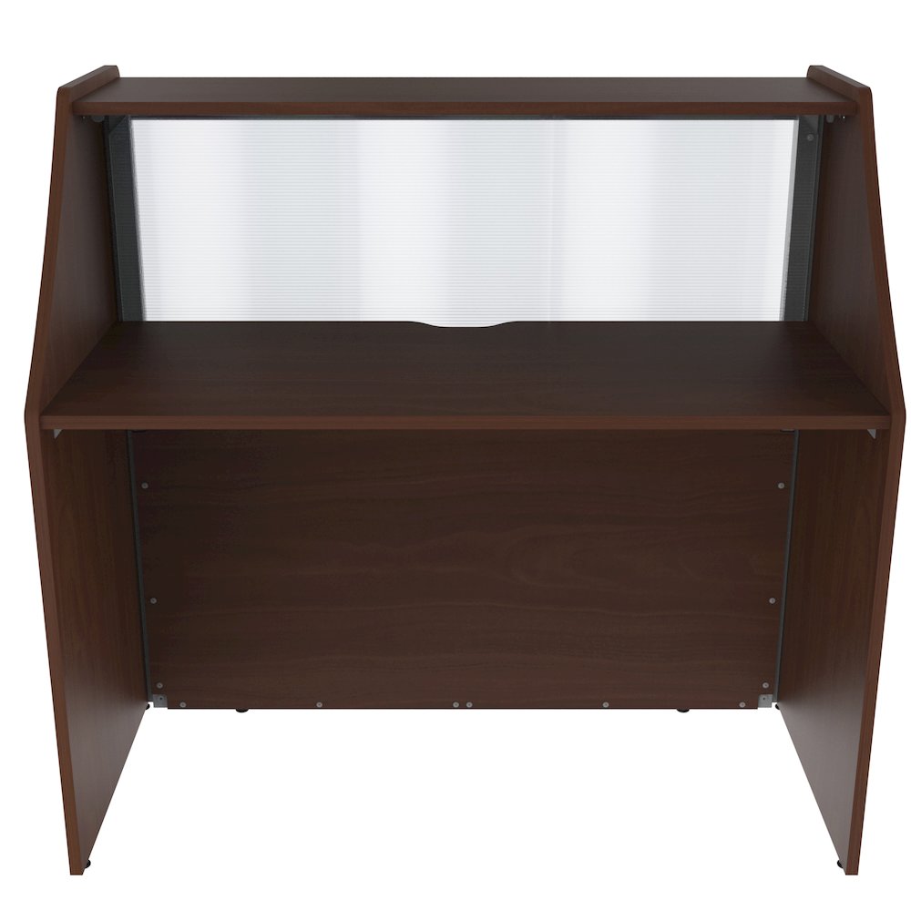 Straight Reception Station With Polycarbonate, Cherry. Picture 4