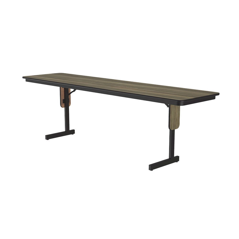 Deluxe High-Pressure Folding Seminar Table with Panel Leg 24x96". Picture 8