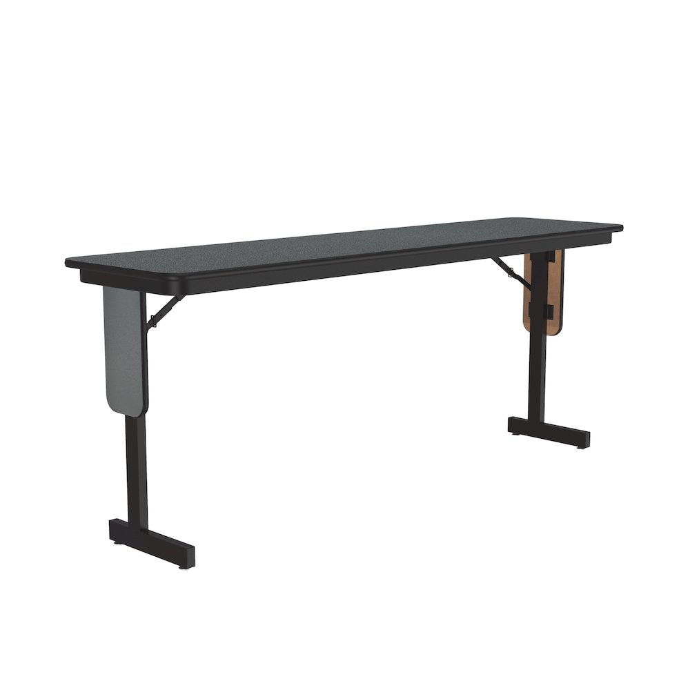 Deluxe High-Pressure Folding Seminar Table with Panel Leg 18x60". Picture 1
