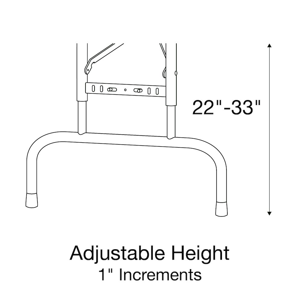 Adjustable Height Thermal Fused Laminate Top Folding Table 30x60". Picture 18