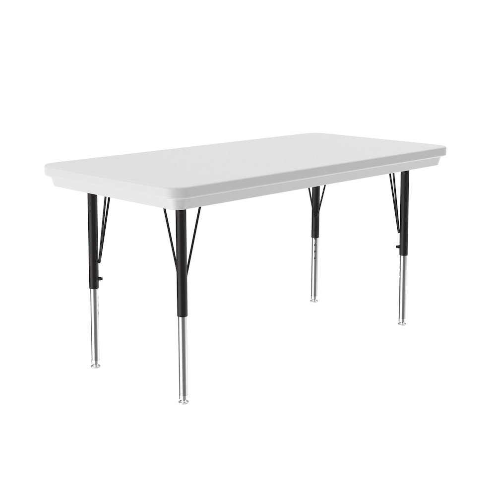 Commercial Blow-Molded Plastic Top Activity Tables 24x48". Picture 1