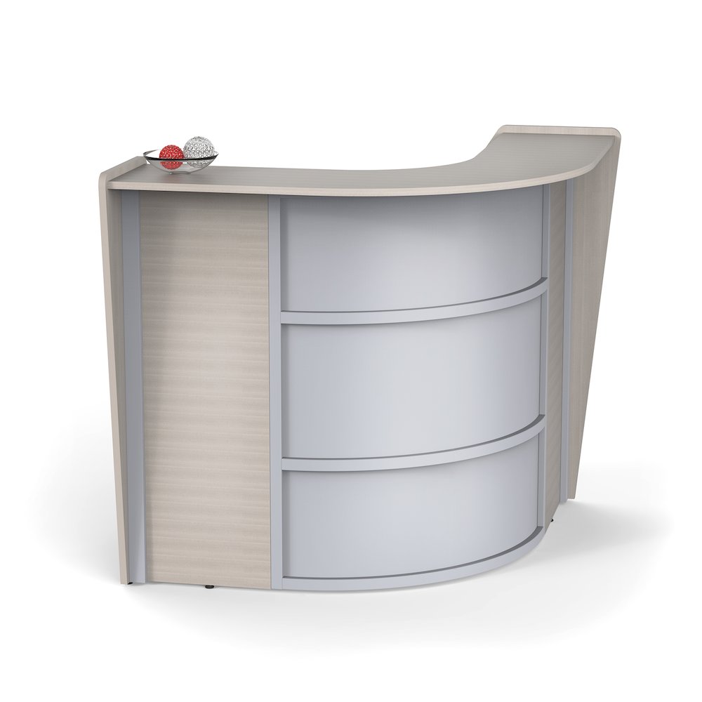 Corner Reception Desk, Ash. Picture 6