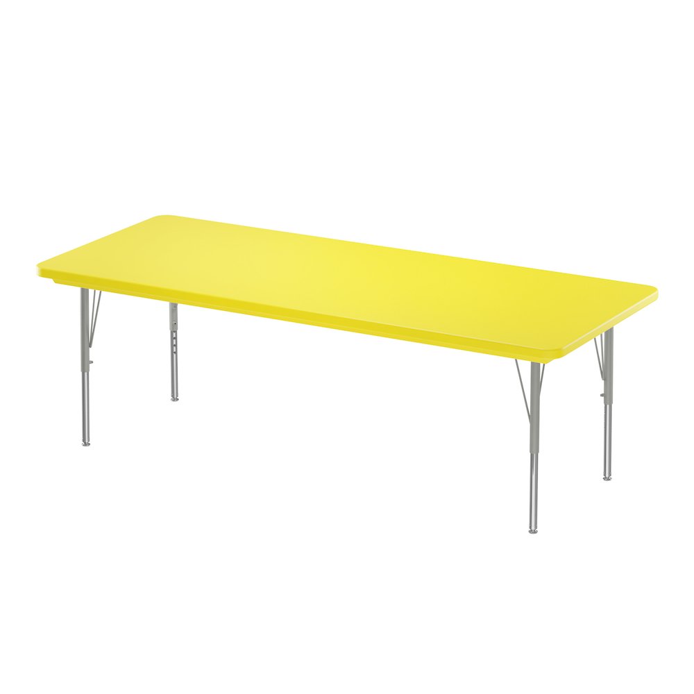Commercial Blow-Molded Plastic Top Activity Tables 30x60". Picture 1