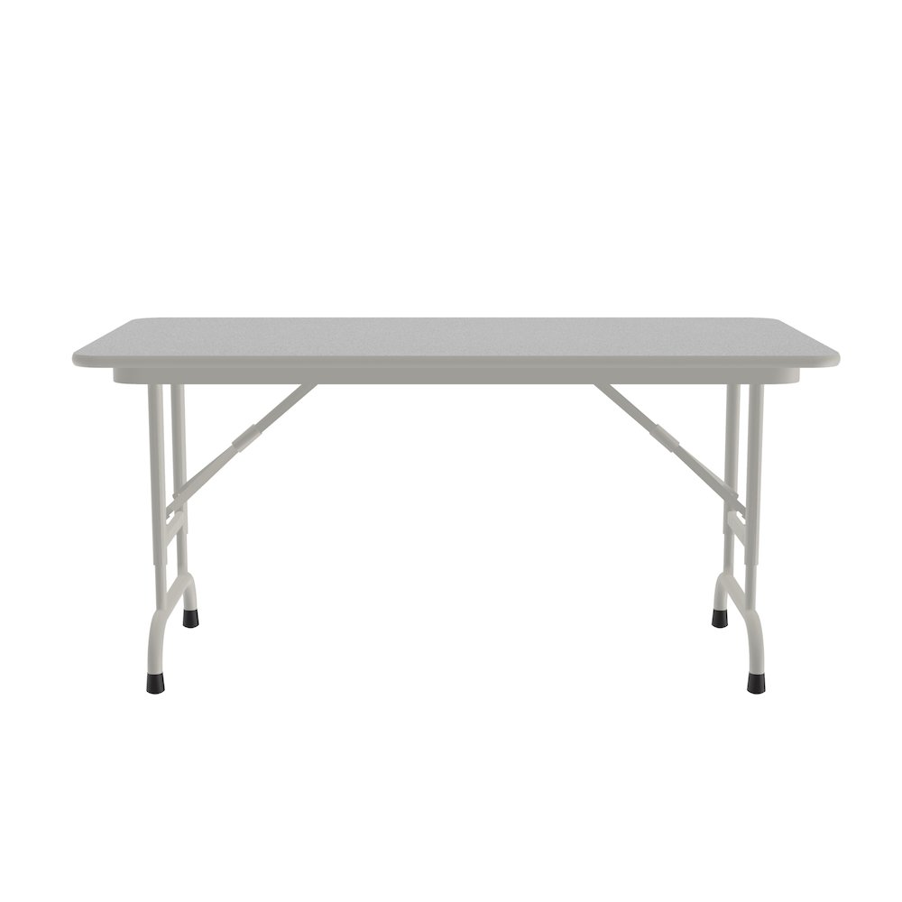 Adjustable Height Econoline Melamine Top Folding Table 24x48". Picture 1