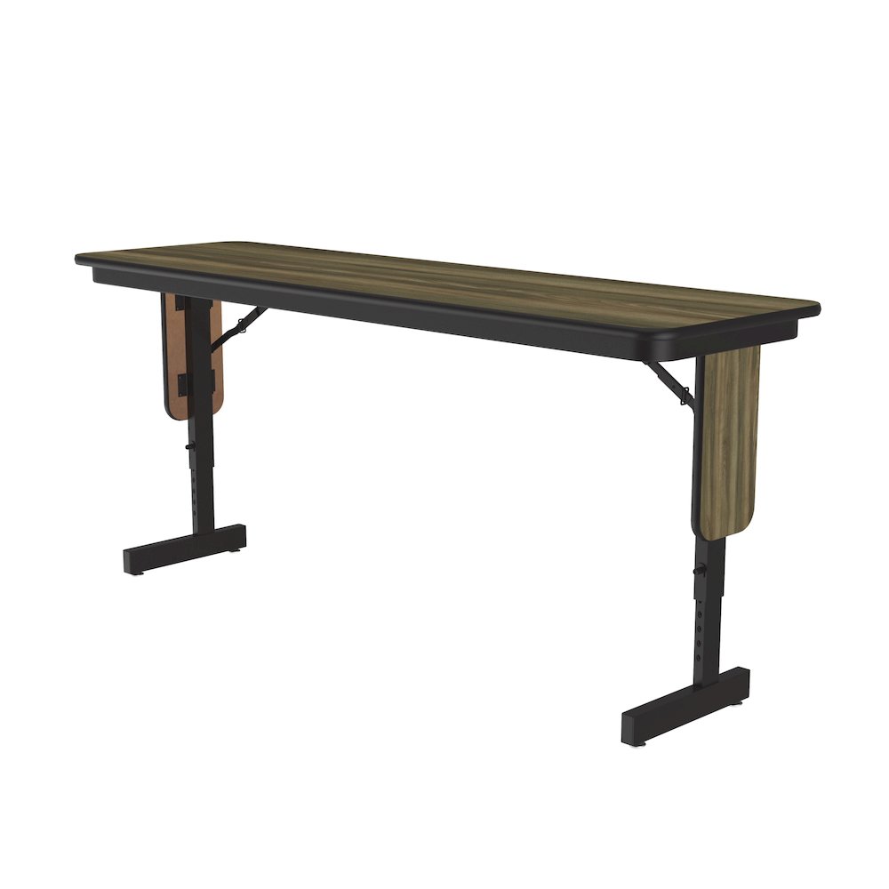 Adjustable Height Deluxe High-Pressure Folding Table with Panel Leg 18x60. Picture 1