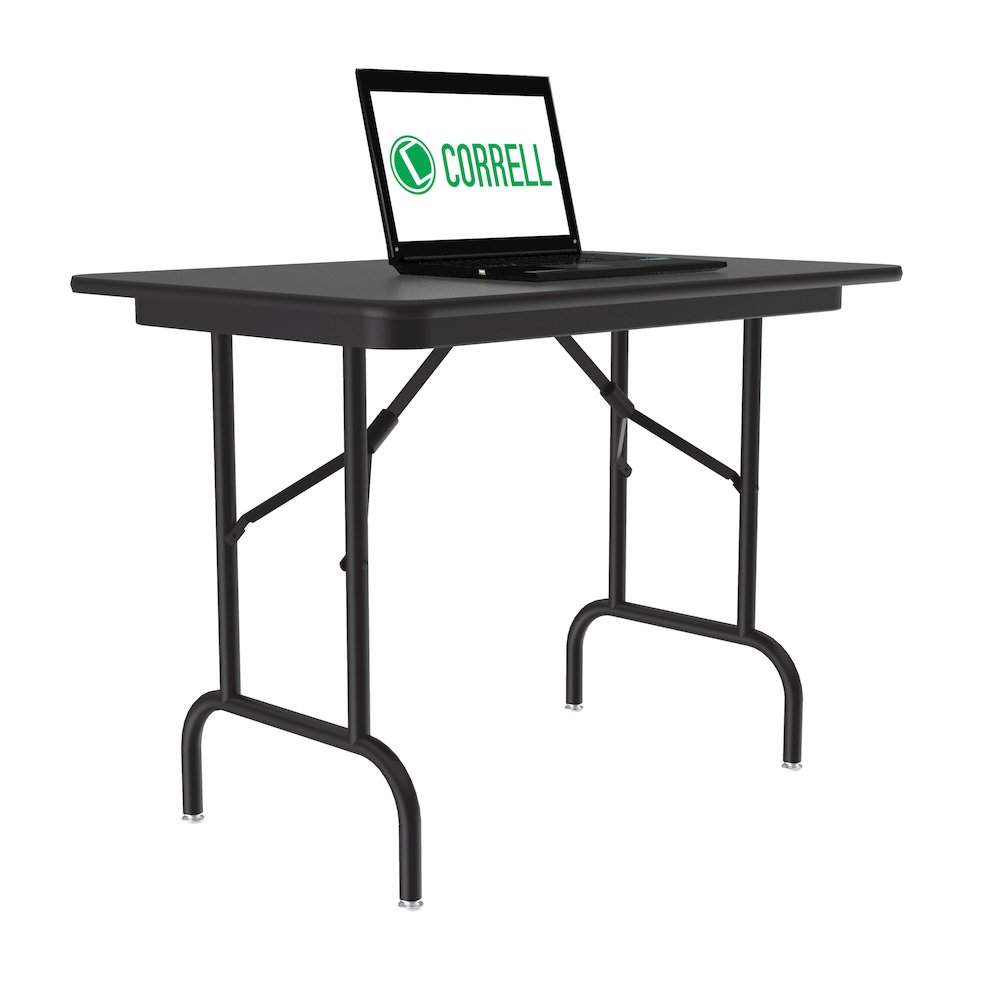 Keyboard Height Melamine Folding Tables 24x48". Picture 8