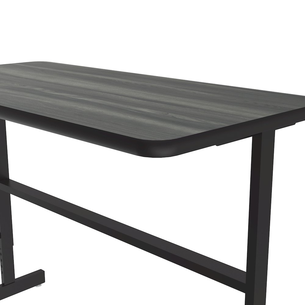 High-Pressure Laminate Top Adjustable Standing  Height Work Station 24x48. Picture 6