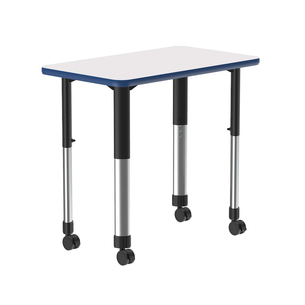 Markerboard-Dry Erase High Pressure Collaborative Desk with Casters 34x20". Picture 8