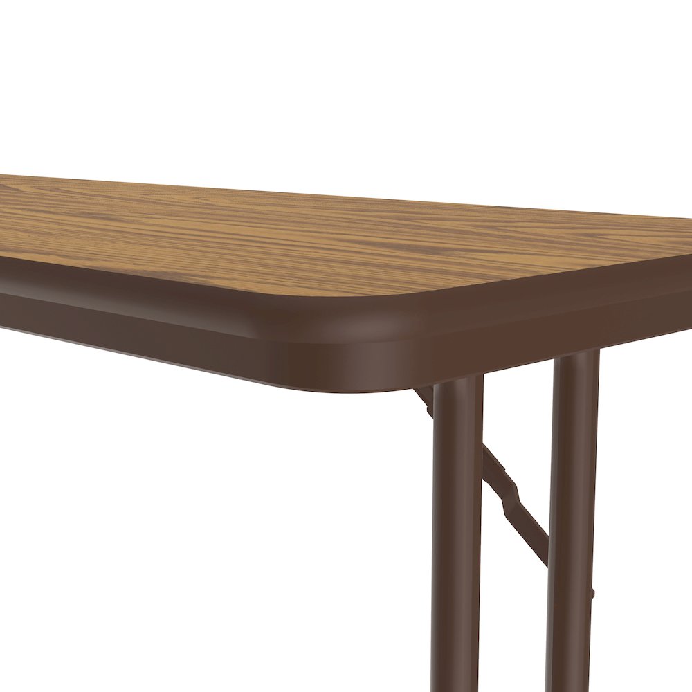 Deluxe High-Pressure Folding Seminar Table with Off-Set Leg 18x96". Picture 6
