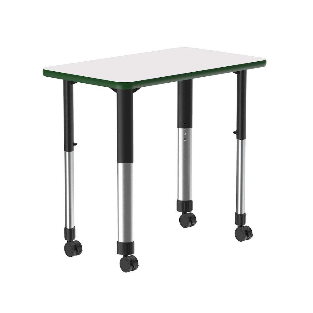 Markerboard-Dry Erase High Pressure Collaborative Desk with Casters 34x20". Picture 6