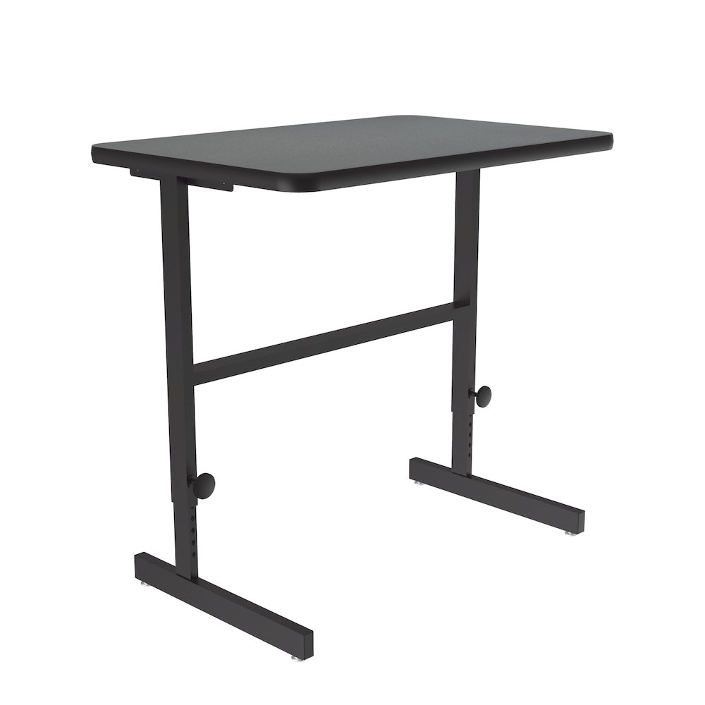 High-Pressure Laminate Top Adjustable Standing  Height Work Station 24x36. Picture 5