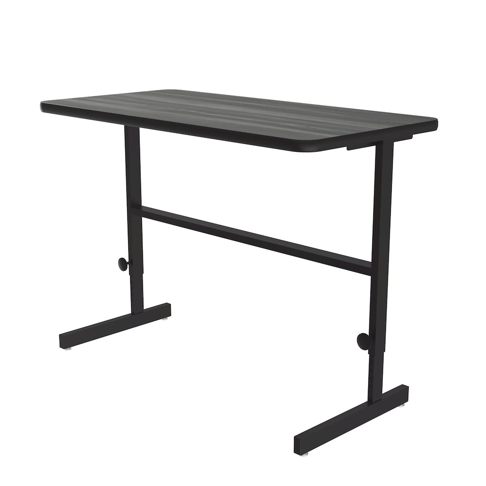 High-Pressure Laminate Top Adjustable Standing  Height Work Station 24x48. Picture 5