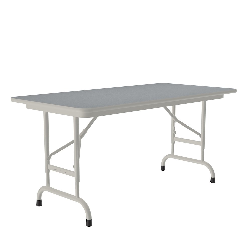 Adjustable Height High Pressure Top Folding Table 24x48". Picture 1