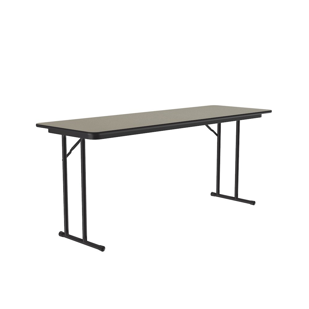 Deluxe High-Pressure Folding Seminar Table with Off-Set Leg 24x60". Picture 1