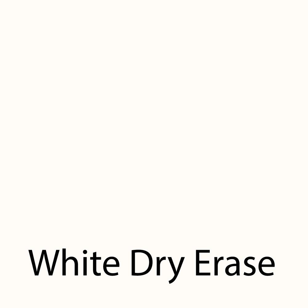 Markerboard-Dry Erase  Deluxe High Pressure Top - Activity Tables, 60x66", HORSESHOE, FROSTY WHITE BLACK/CHROME. Picture 2