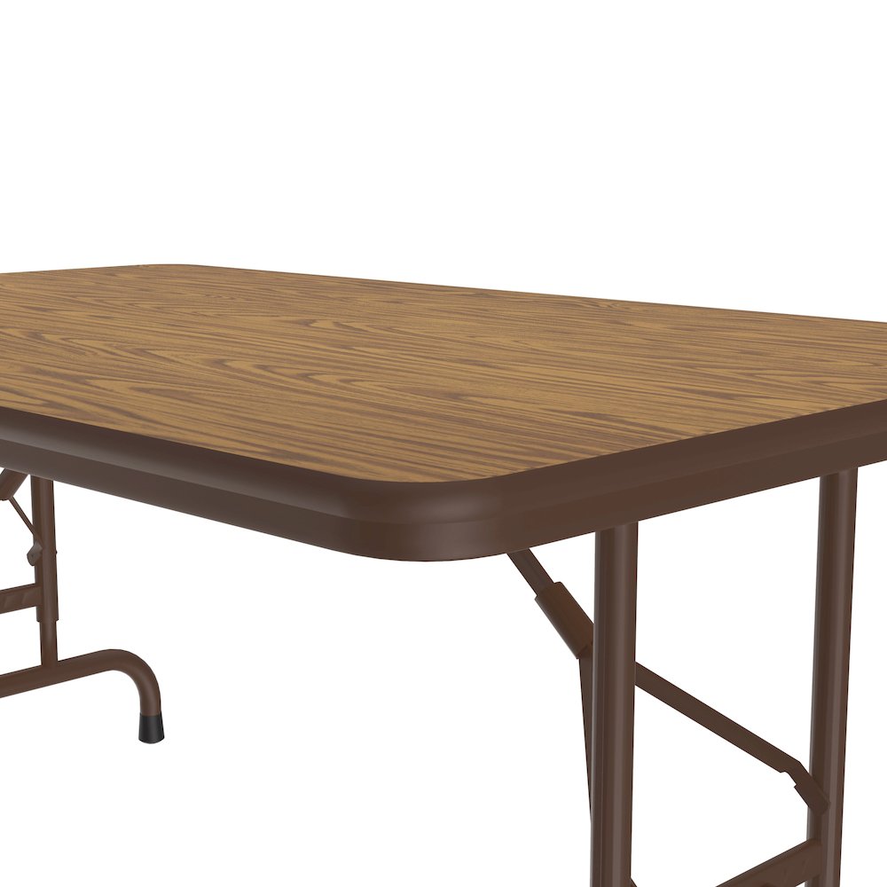 Adjustable Height Thermal Fused Laminate Top Folding Table 30x48". Picture 3
