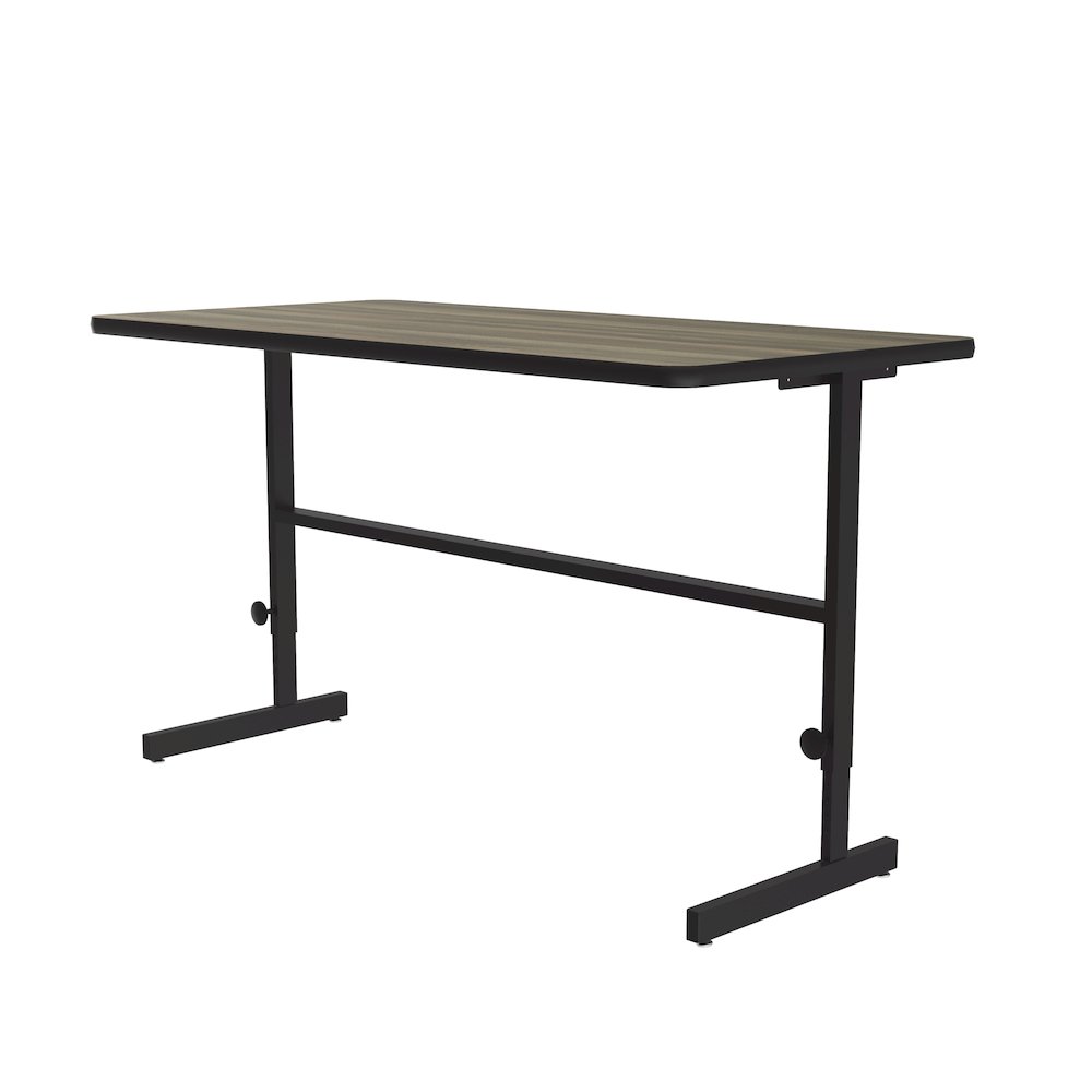 High-Pressure Laminate Top Adjustable Standing  Height Work Station 30x60. Picture 5