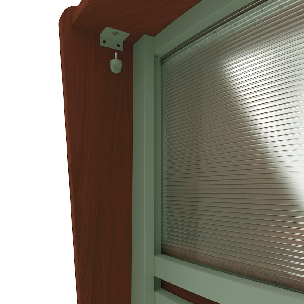 Reception Desk W/ Polycarbonate Cherry. Picture 7