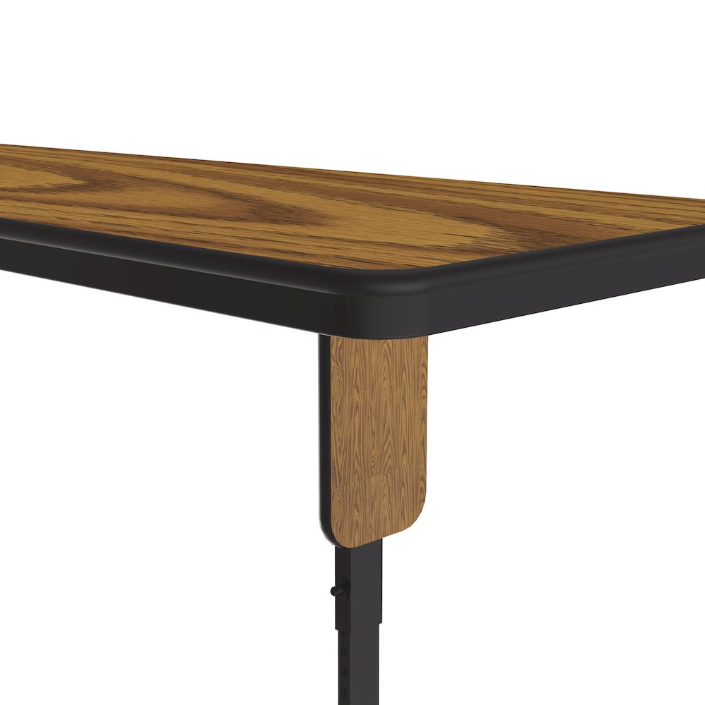 Adjustable Height Deluxe High-Pressure Folding Table with Panel Leg 24x72. Picture 10