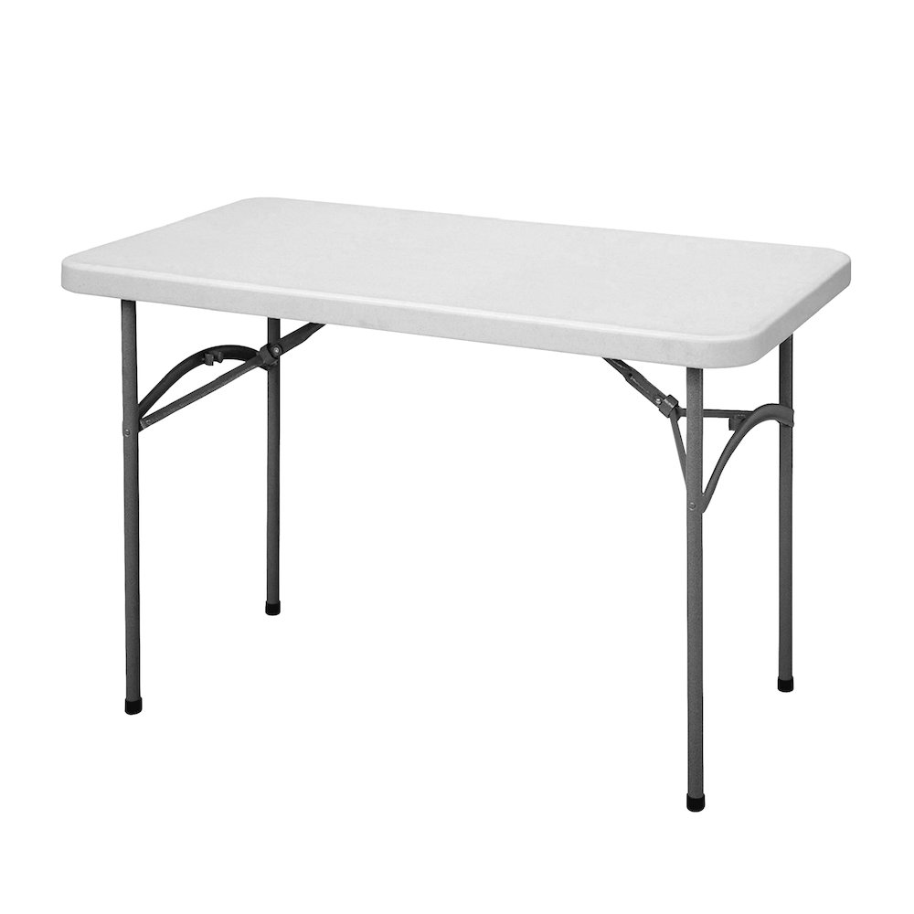 Economy Blow-Molded Plastic Folding Table 24x48". Picture 1