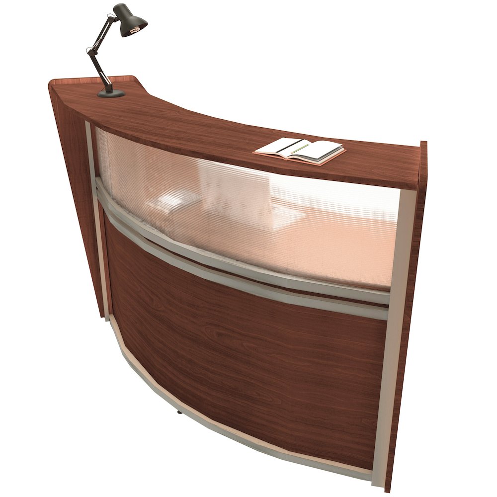 Reception Desk W/ Polycarbonate Cherry. Picture 16