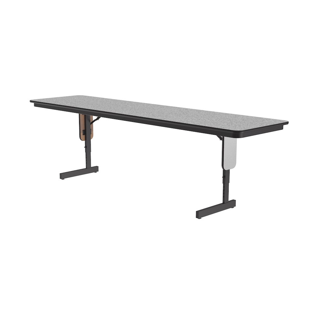 Adjustable Height Laminate Folding Seminar Table with Panel Leg 24x60". Picture 1