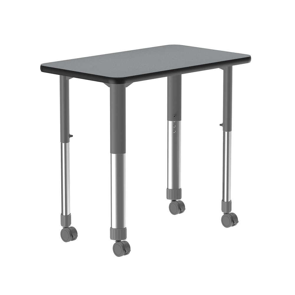 Deluxe High Pressure Collaborative Desk with Casters 34x20". Picture 8