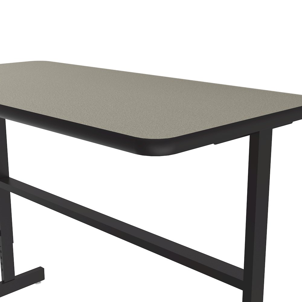 High-Pressure Laminate Top Adjustable Standing  Height Work Station 24x48. Picture 11