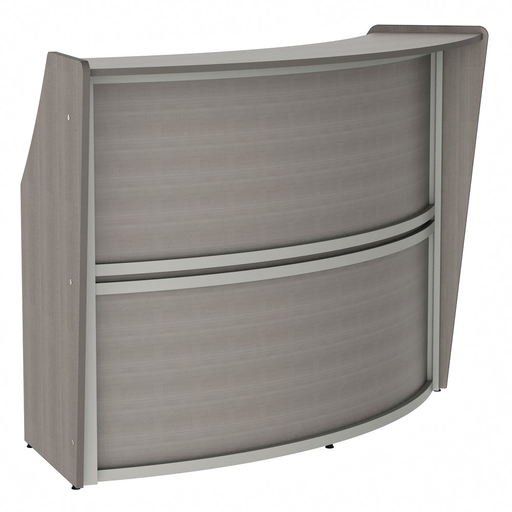 Curve Reception Desk Solid, Ash. Picture 1