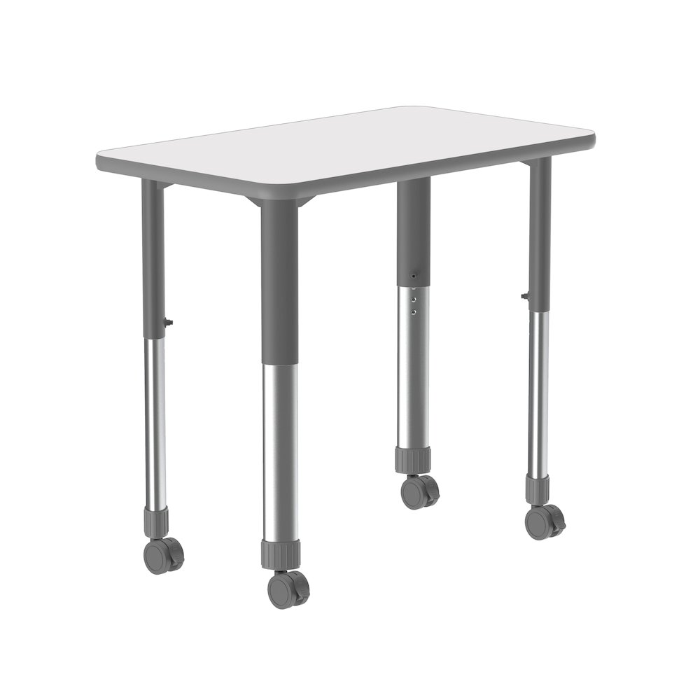 Markerboard-Dry Erase High Pressure Collaborative Desk with Casters 34x20". Picture 12