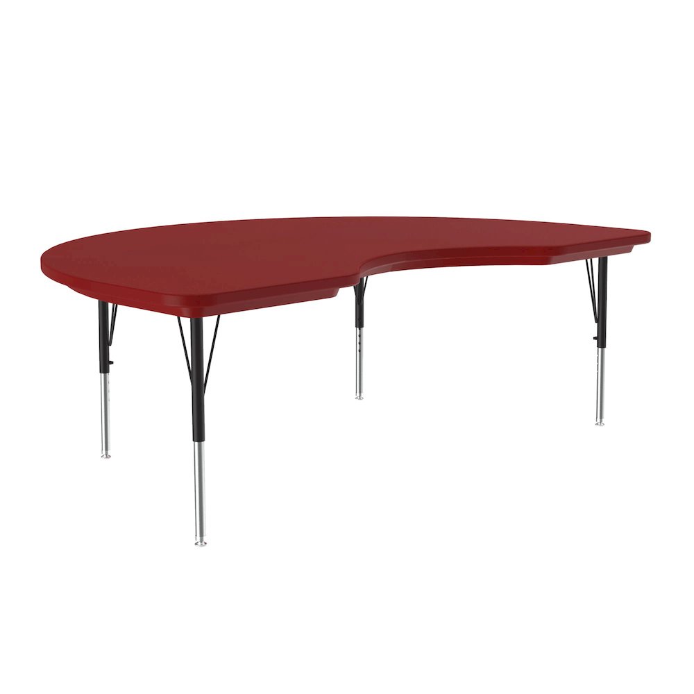 Commercial Blow-Molded Plastic Top Activity Tables 48x72". Picture 1