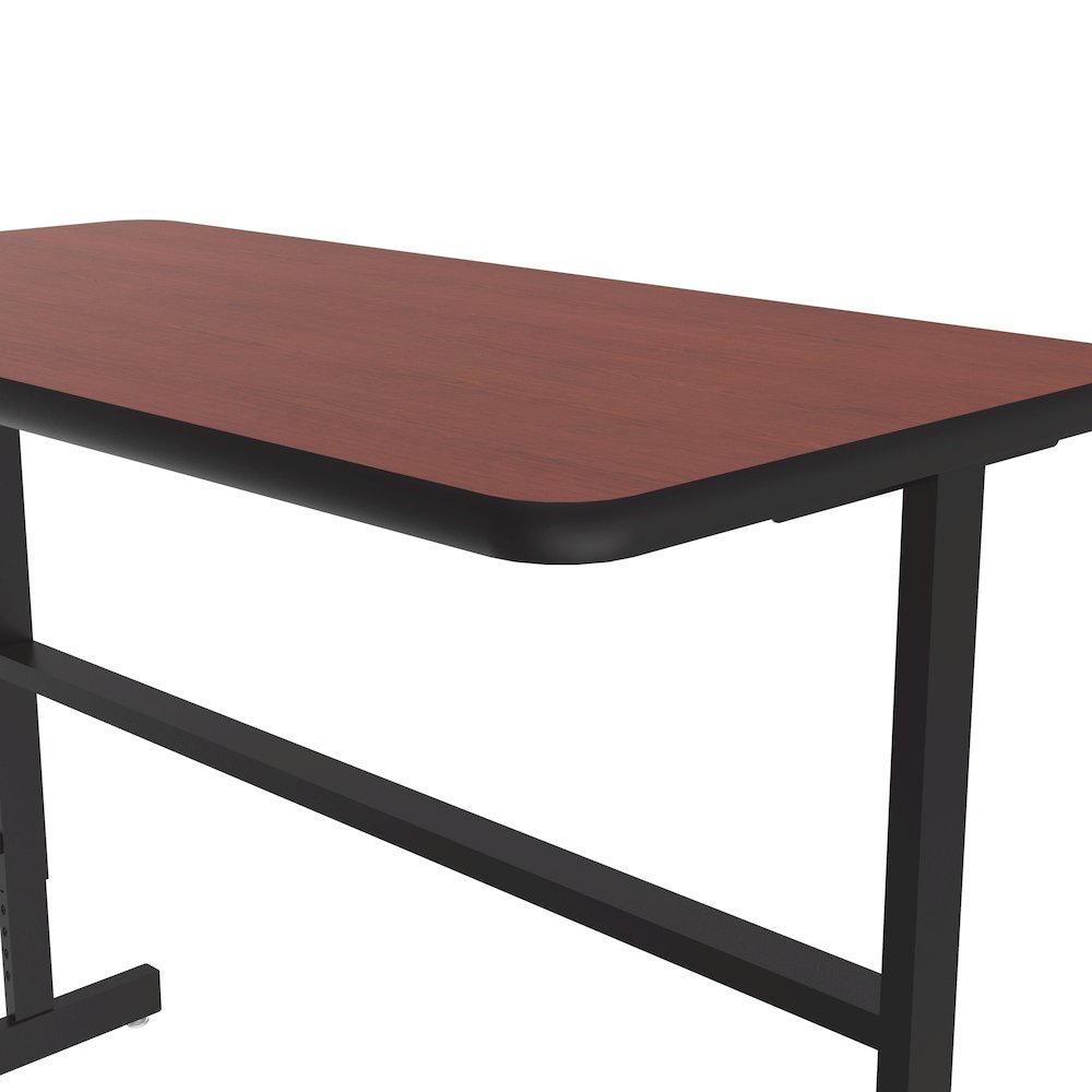High-Pressure Laminate Top Adjustable Standing  Height Work Station 24x48. Picture 5