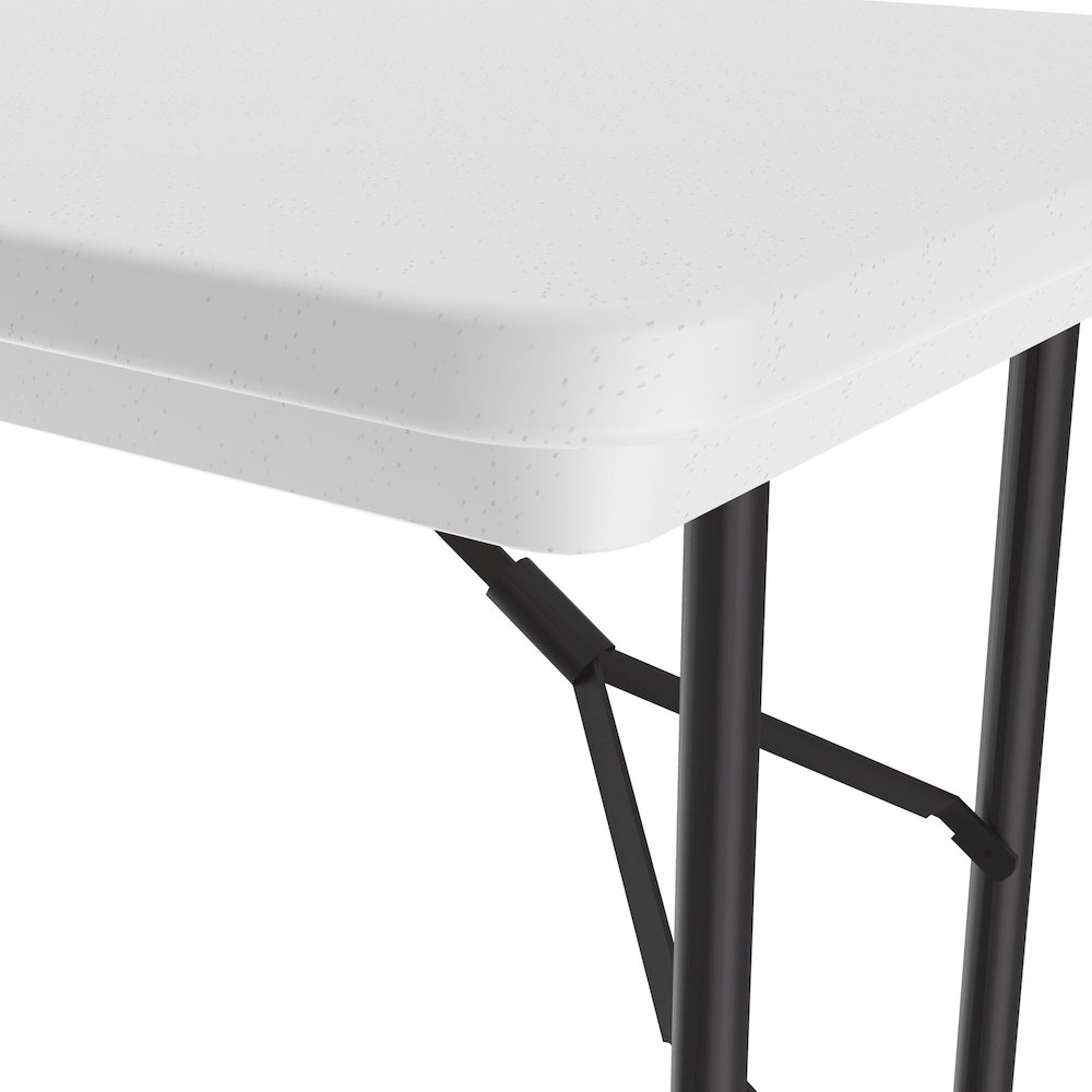 Commercial Blow-Molded Plastic Folding Table 24x48". Picture 6