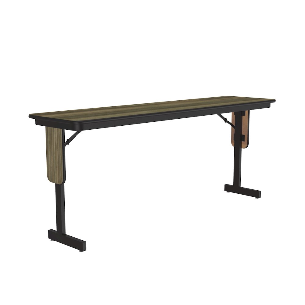 Deluxe High-Pressure Folding Seminar Table with Panel Leg 18x96". Picture 7