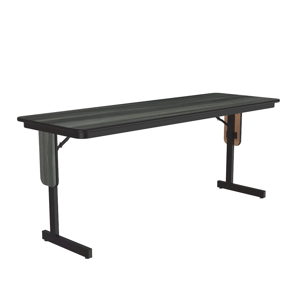 Deluxe High-Pressure Folding Seminar Table with Panel Leg 24x60". Picture 8