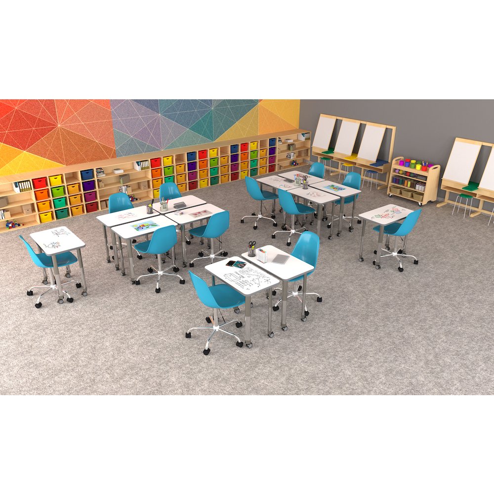 Markerboard-Dry Erase High Pressure Collaborative Desk 34x20". Picture 20
