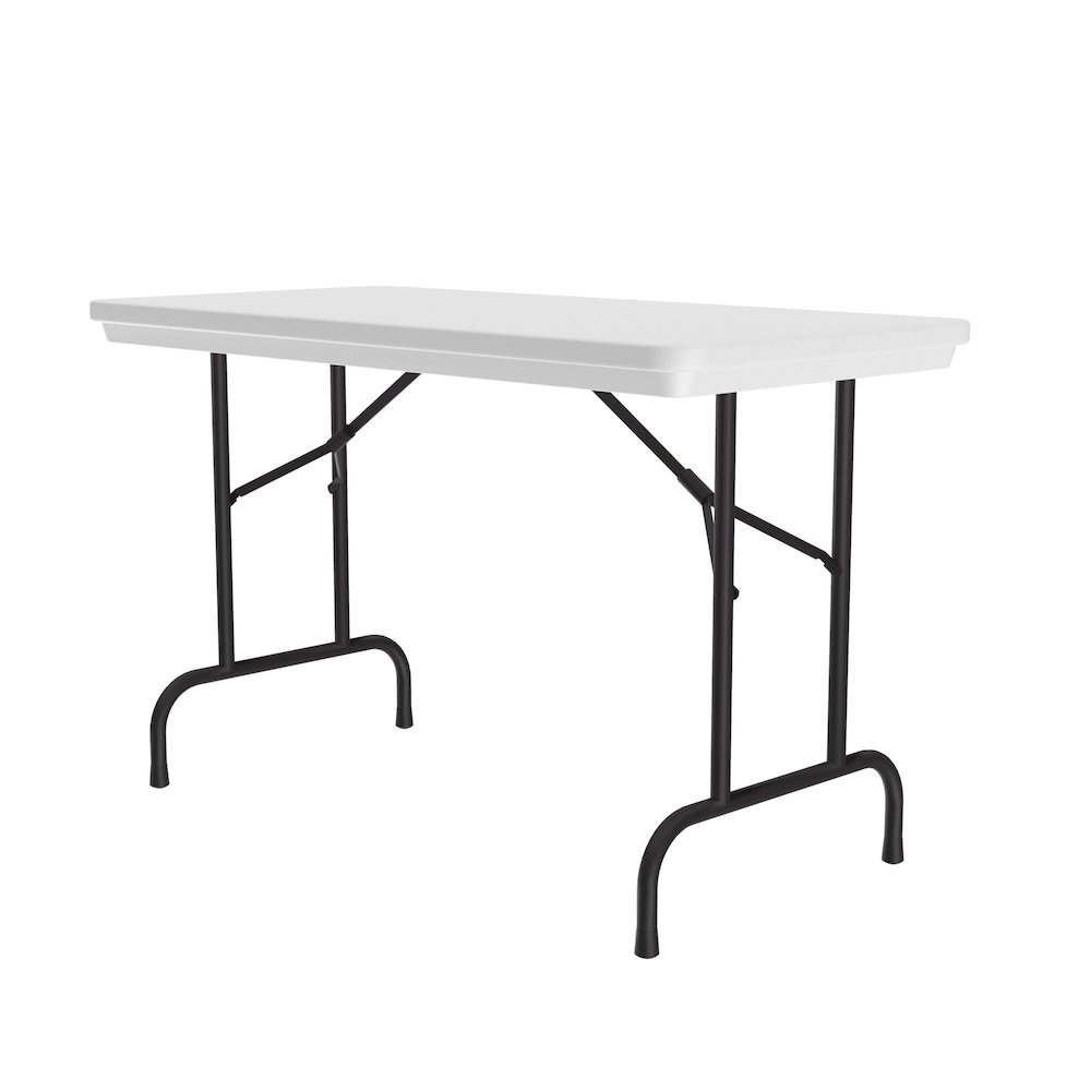 Commercial Blow-Molded Plastic Folding Table 24x48". Picture 1