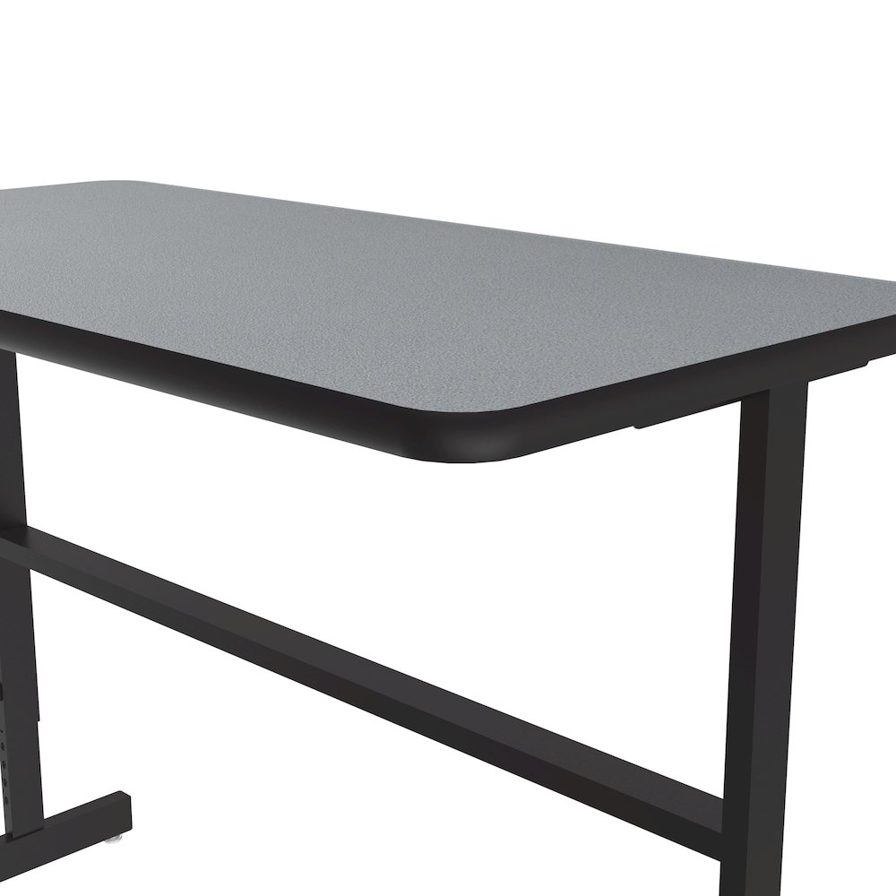 High-Pressure Laminate Top Adjustable Standing  Height Work Station 24x48. Picture 4