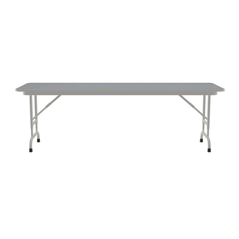Adjustable Height Thermal Fused Laminate Top Folding Table 24x60". Picture 8