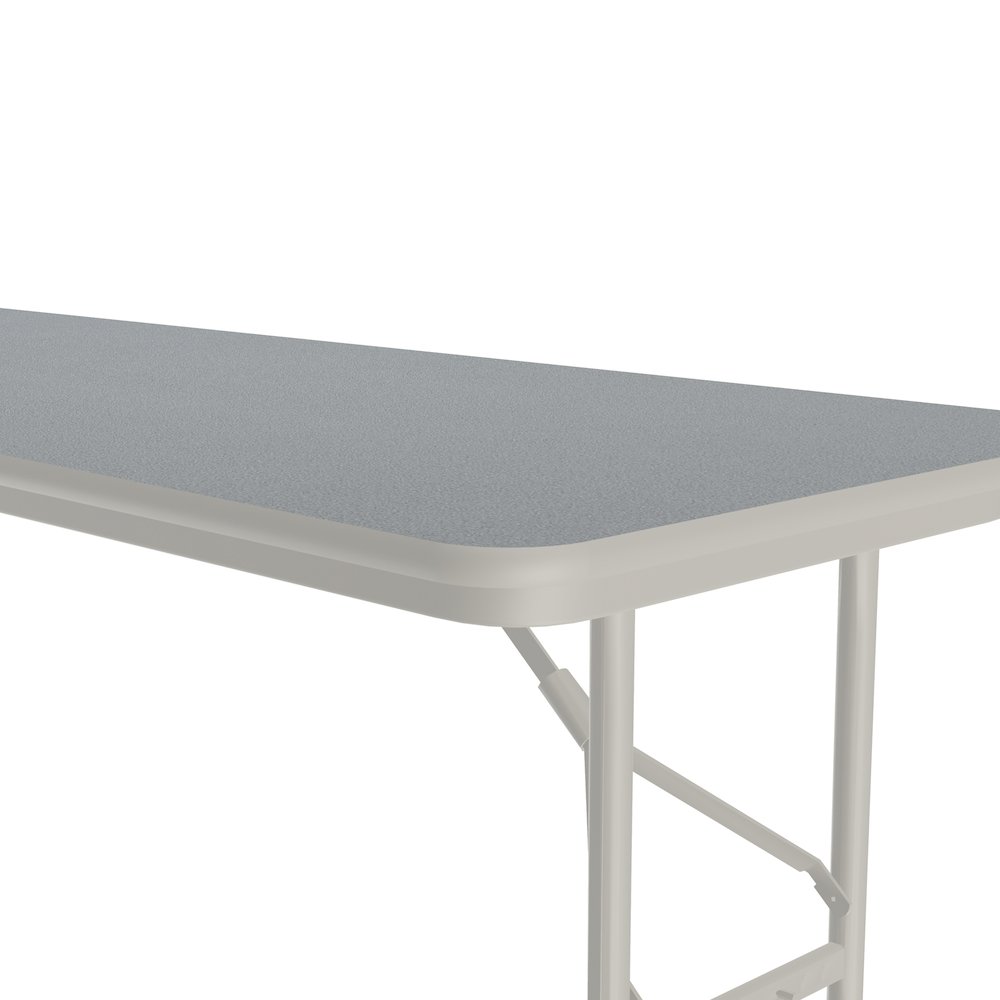 Adjustable Height Thermal Fused Laminate Top Folding Table 24x60". Picture 3