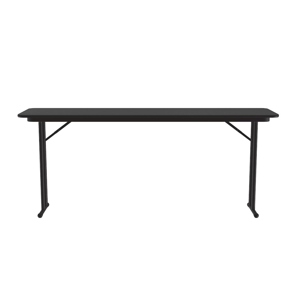 Deluxe High-Pressure Folding Seminar Table with Off-Set Leg 18x72". Picture 11