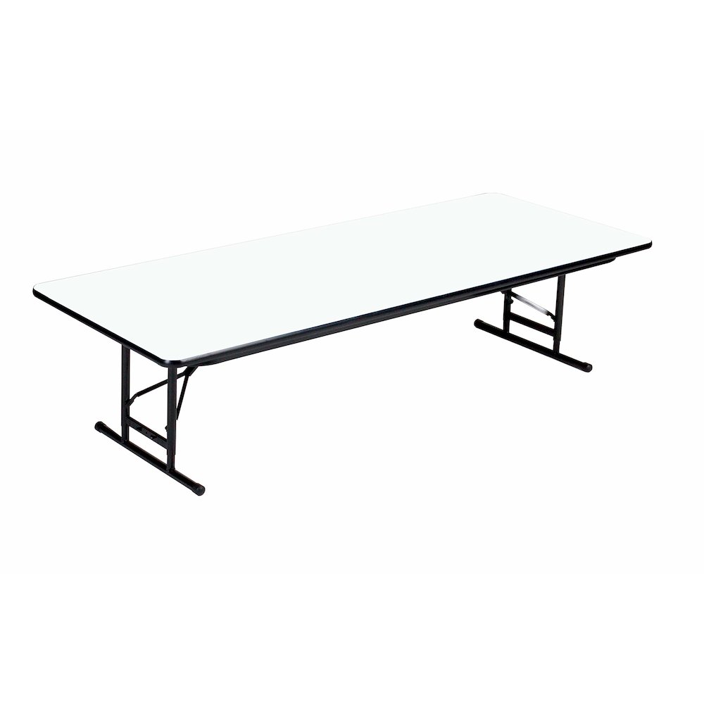 Adjustable Height High Pressure Top Folding Table 24x48". Picture 1