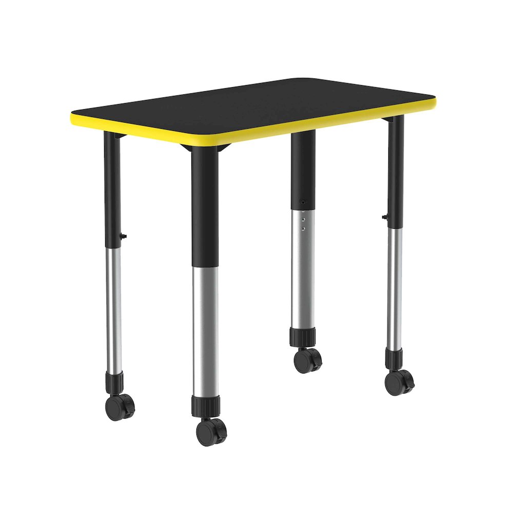Deluxe High Pressure Collaborative Desk with Casters 34x20". Picture 9